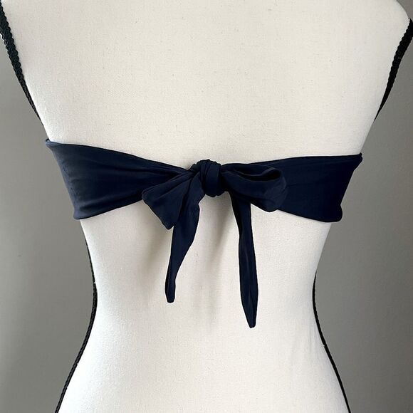 Barely used Shekini Bathingsuit Floral Bottoms and Staples Blue Top. Size M. - Picture 4 of 4